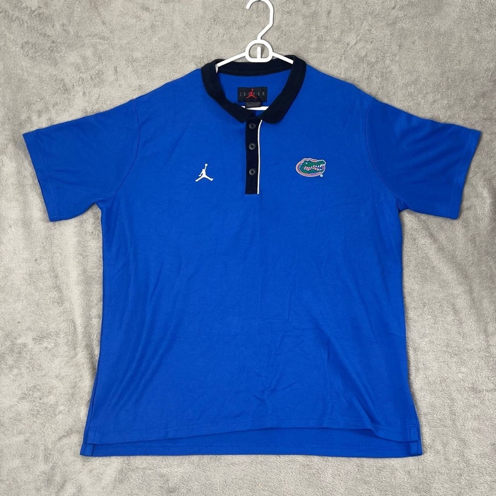 Jordan Florida Gators Mens XL‎ Nike Performance Polo Shirt Blue College NCAA